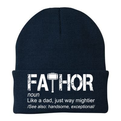 Fathor Like Dad Just Way Mightier Hero Knit Cap Winter Beanie