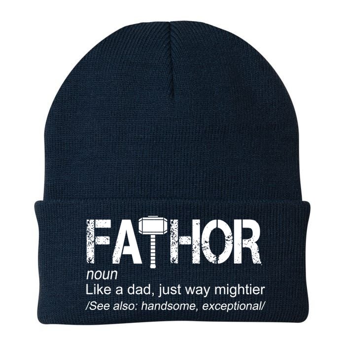 Fathor Like Dad Just Way Mightier Hero Knit Cap Winter Beanie