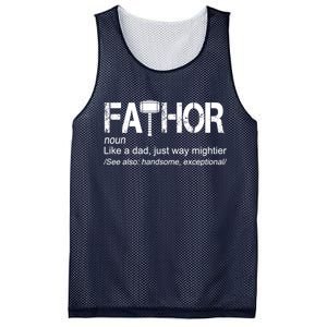 Fathor Like Dad Just Way Mightier Hero Mesh Reversible Basketball Jersey Tank