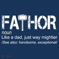 Fathor Like Dad Just Way Mightier Hero Magnet