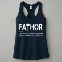 Fathor Like Dad Just Way Mightier Hero Womens Tank Top