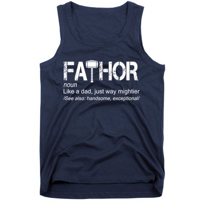 Fathor Like Dad Just Way Mightier Hero Tank Top