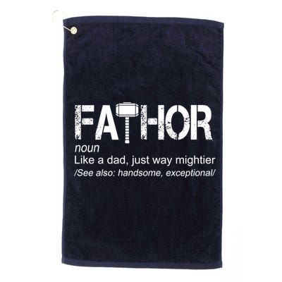 Fathor Like Dad Just Way Mightier Hero Golf Towel