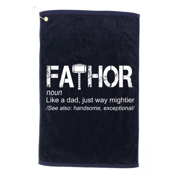Fathor Like Dad Just Way Mightier Hero Golf Towel