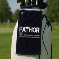 Fathor Like Dad Just Way Mightier Hero Golf Towel
