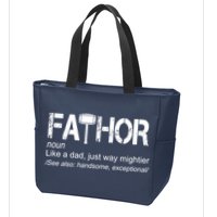 Fathor Like Dad Just Way Mightier Hero Zip Tote Bag