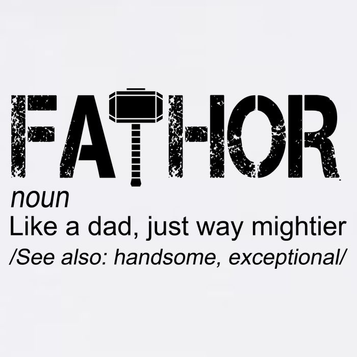 Fathor Like Dad Just Way Mightier Hero Garment-Dyed Sweatshirt