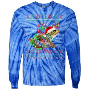 Frog Animal Ugly Sweater Christmas Puppy Animal Lover Funny Gift Tie-Dye Long Sleeve Shirt