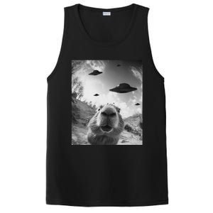 Funny Alien Ufo Graphiccapybara Selfie With Ufos Weird PosiCharge Competitor Tank