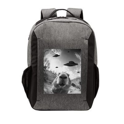 Funny Alien Ufo Graphiccapybara Selfie With Ufos Weird Vector Backpack