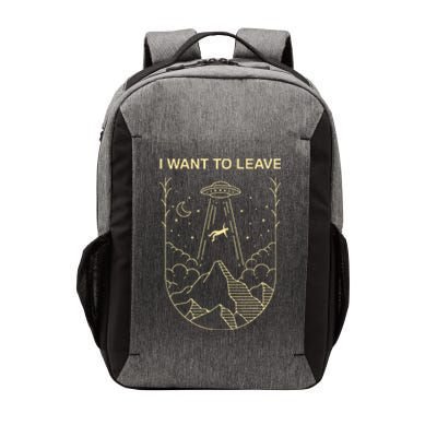 Funny Alien Ufo Extraterrestrial I Want To Leave Alien Lover Vector Backpack