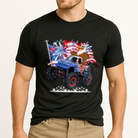 Funny American Usa Flag Eagle Monster Truck Performance Shirt