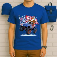 Funny American Usa Flag Eagle Monster Truck T-Shirt