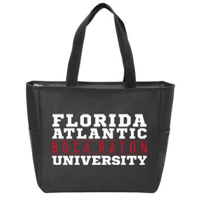 Florida Atlantic University Fau Owls Between The Lines Zip Tote Bag