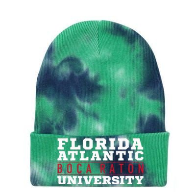 Florida Atlantic University Fau Owls Between The Lines Tie Dye 12in Knit Beanie