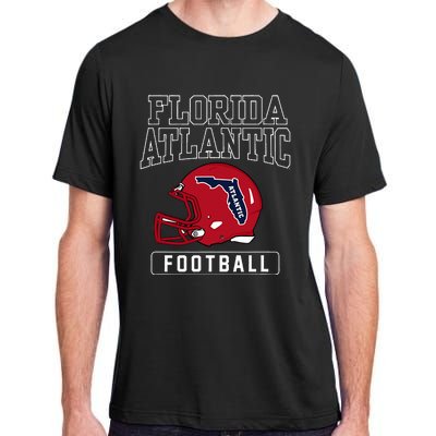 Florida Atlantic University Fau Owls Football Helmet Adult ChromaSoft Performance T-Shirt