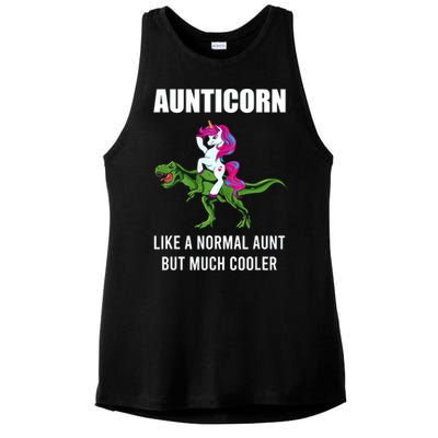 Funny Aunt Unicorn Aunticorn Crazy Aunt Gift Gift Ladies PosiCharge Tri-Blend Wicking Tank