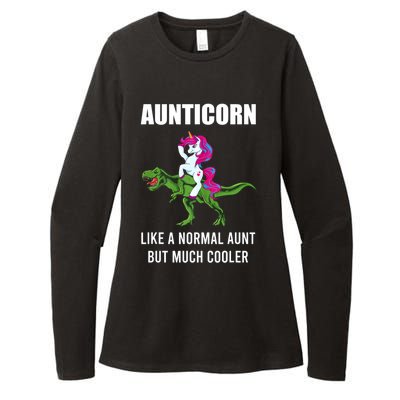 Funny Aunt Unicorn Aunticorn Crazy Aunt Gift Gift Womens CVC Long Sleeve Shirt