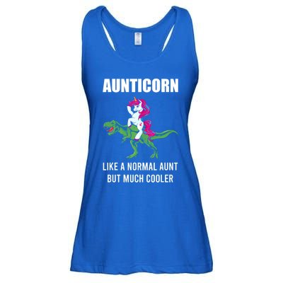 Funny Aunt Unicorn Aunticorn Crazy Aunt Gift Gift Ladies Essential Flowy Tank