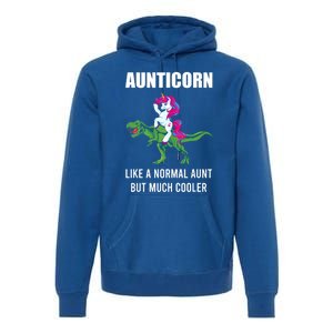 Funny Aunt Unicorn Aunticorn Crazy Aunt Gift Gift Premium Hoodie