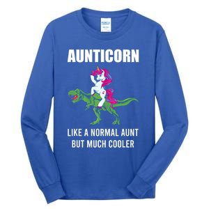 Funny Aunt Unicorn Aunticorn Crazy Aunt Gift Gift Tall Long Sleeve T-Shirt