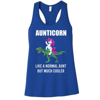 Funny Aunt Unicorn Aunticorn Crazy Aunt Gift Gift Women's Racerback Tank