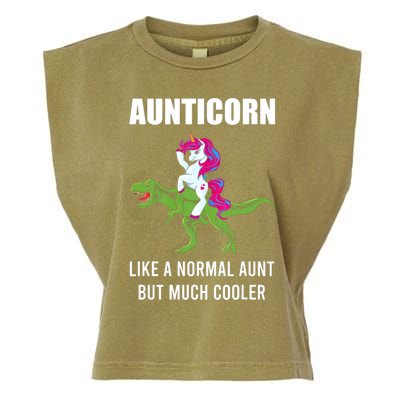 Funny Aunt Unicorn Aunticorn Crazy Aunt Gift Gift Garment-Dyed Women's Muscle Tee