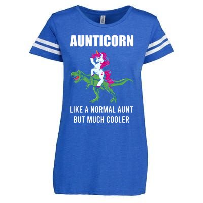 Funny Aunt Unicorn Aunticorn Crazy Aunt Gift Gift Enza Ladies Jersey Football T-Shirt