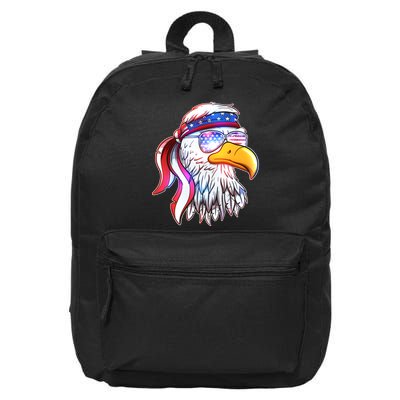 Funny American USA Flag Bandana Eagle 16 in Basic Backpack