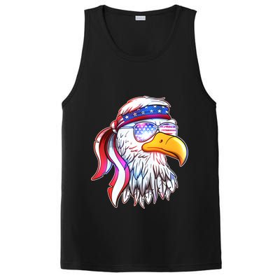 Funny American USA Flag Bandana Eagle PosiCharge Competitor Tank
