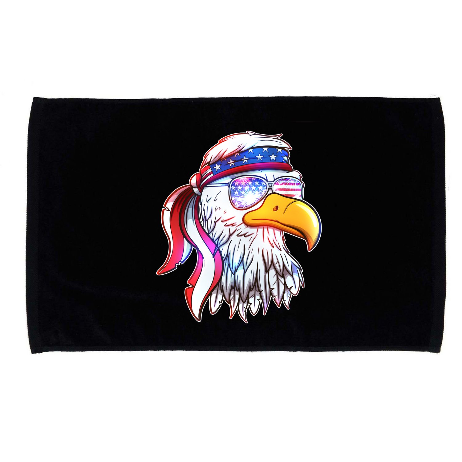 Funny American USA Flag Bandana Eagle Microfiber Hand Towel