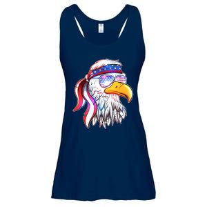 Funny American USA Flag Bandana Eagle Ladies Essential Flowy Tank