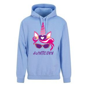 Funny Aunticorn Unicorn Cute Leopard Print Shades Aunt Gift Unisex Surf Hoodie