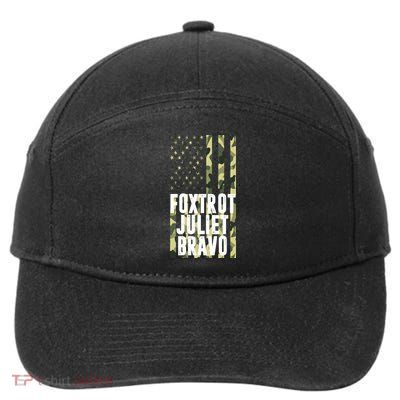 FJB Army Usa Flag Foxtrot Juliet Bravo 7-Panel Snapback Hat
