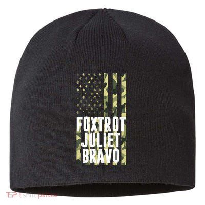 FJB Army Usa Flag Foxtrot Juliet Bravo Sustainable Beanie