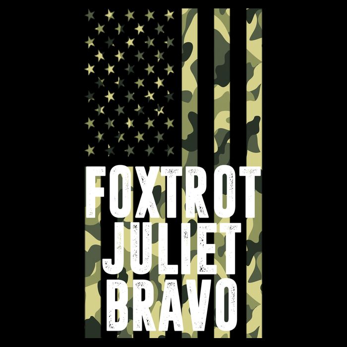 FJB Army Usa Flag Foxtrot Juliet Bravo 16 in Basic Backpack
