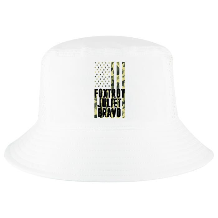 FJB Army Usa Flag Foxtrot Juliet Bravo Cool Comfort Performance Bucket Hat