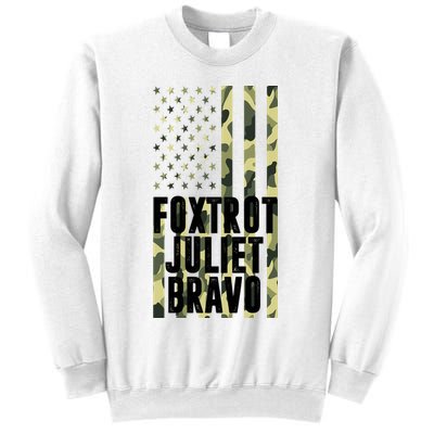 FJB Army Usa Flag Foxtrot Juliet Bravo Sweatshirt
