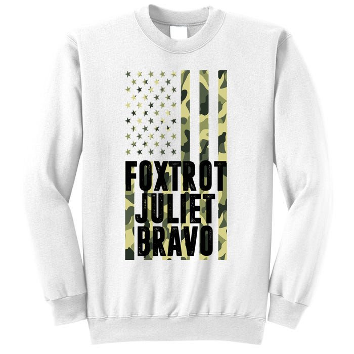 FJB Army Usa Flag Foxtrot Juliet Bravo Sweatshirt