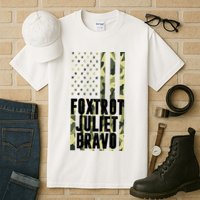 FJB Army Usa Flag Foxtrot Juliet Bravo Tall T-Shirt