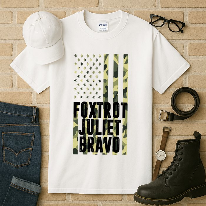 FJB Army Usa Flag Foxtrot Juliet Bravo Tall T-Shirt