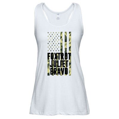 FJB Army Usa Flag Foxtrot Juliet Bravo Ladies Essential Flowy Tank