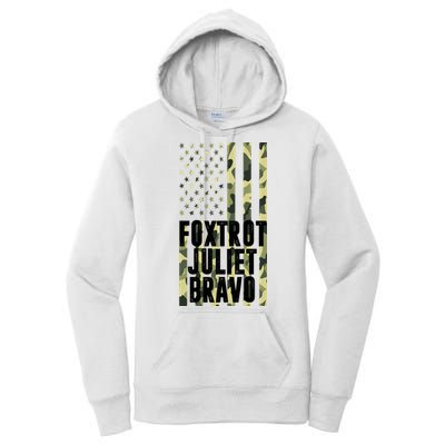 FJB Army Usa Flag Foxtrot Juliet Bravo Women's Pullover Hoodie