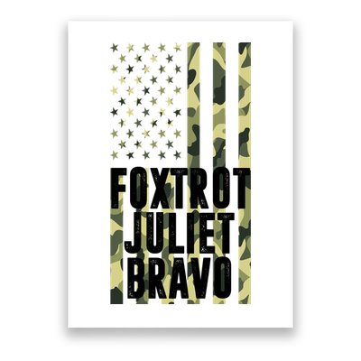 FJB Army Usa Flag Foxtrot Juliet Bravo Poster