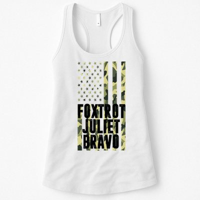 FJB Army Usa Flag Foxtrot Juliet Bravo Womens Tank Top