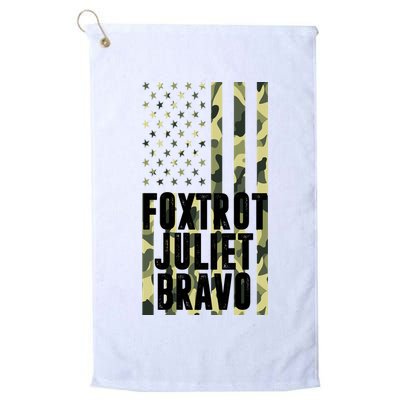 FJB Army Usa Flag Foxtrot Juliet Bravo Golf Towel