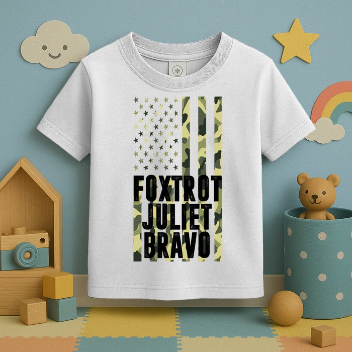 FJB Army Usa Flag Foxtrot Juliet Bravo Toddler T-Shirt