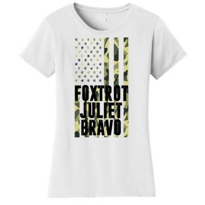 FJB Army Usa Flag Foxtrot Juliet Bravo Women's T-Shirt