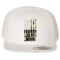 FJB Army Usa Flag Foxtrot Juliet Bravo Wool Snapback Cap