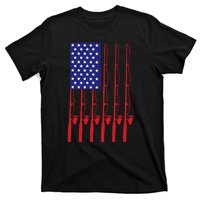 Fishing American USA Flag For Bass Fisherman Gifts Daddy T-Shirt